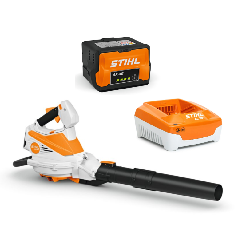 SOPLADOR A BATERIA ASPIRADOR TRITURADOR STIHL SHA 56 CON BATERÍA Y CARGADOR