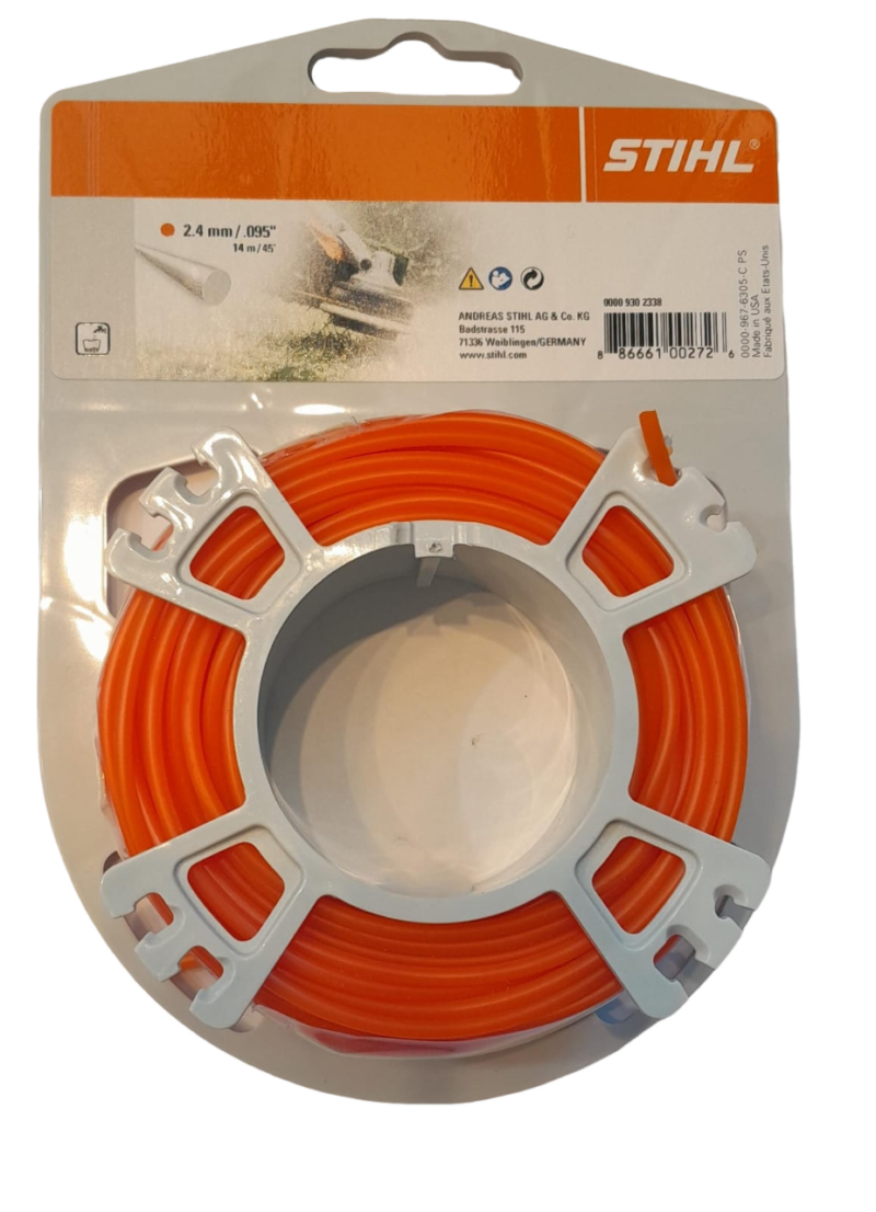 TANZA REDONDA STIHL 2,4MM X 14M NARANJA