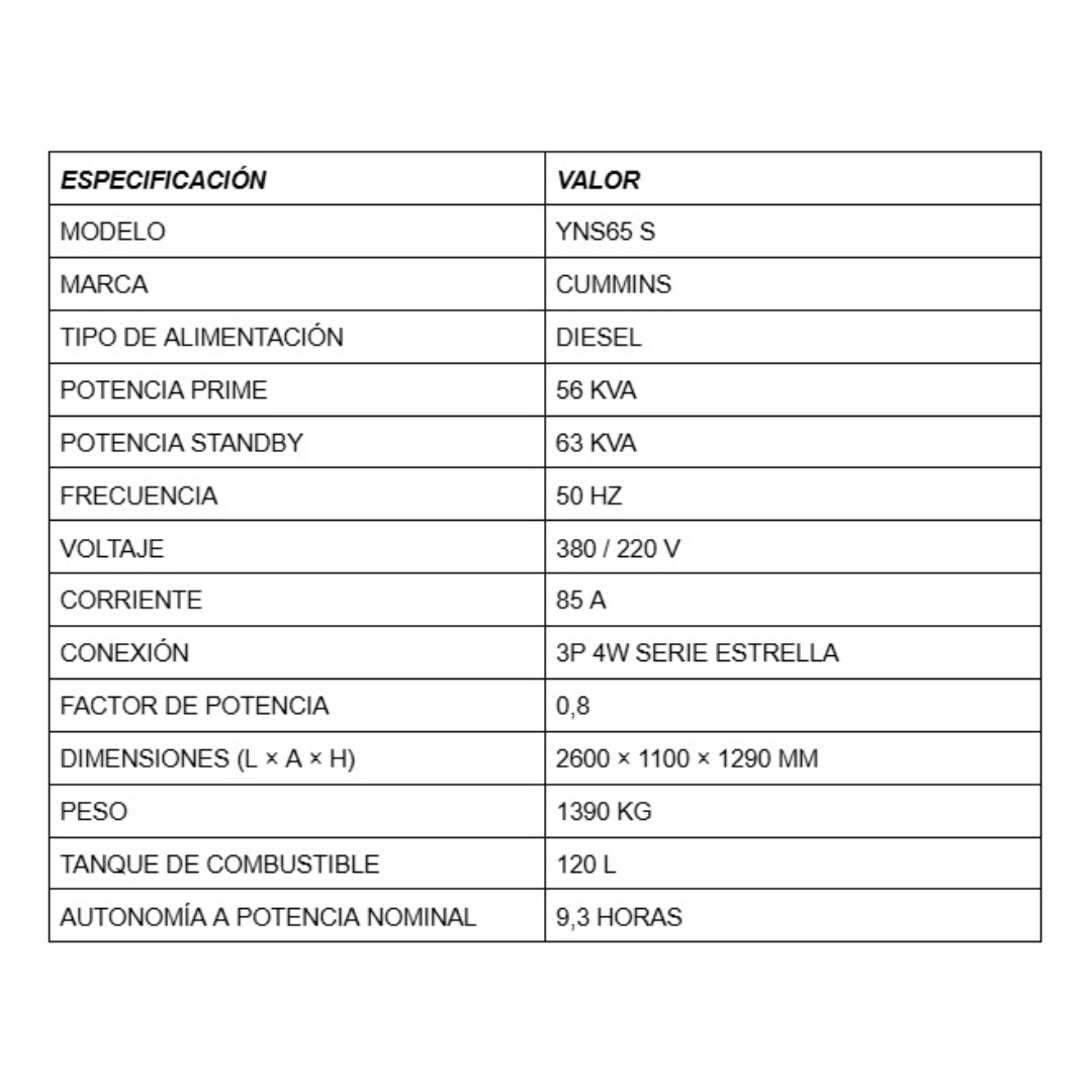 GRUPO ELECTROGENO AGROLUZ MOTOR CUMMINS 65KVA SILENT DIESEL - Image 2